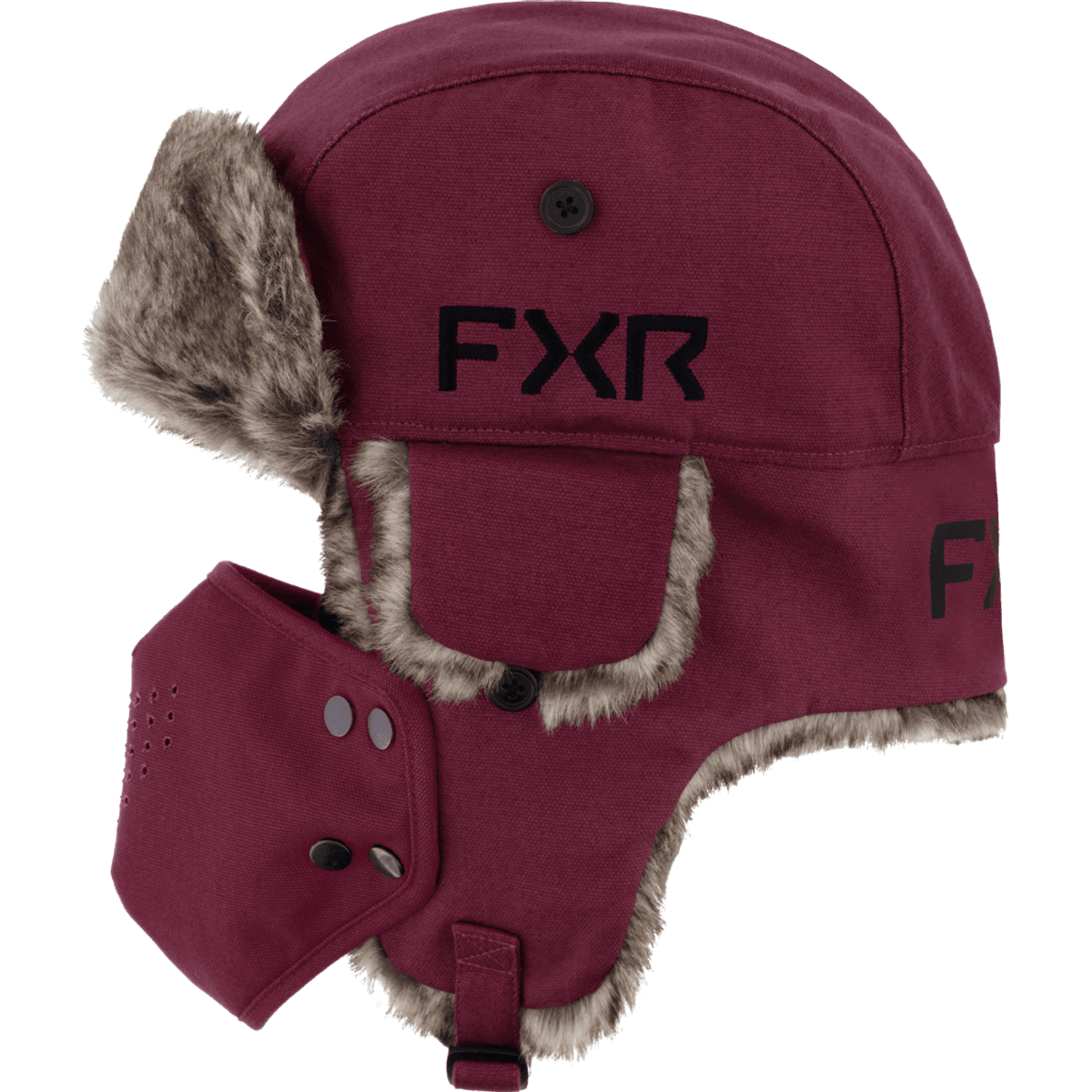 FXR Trapper Hat 25, merlot/black