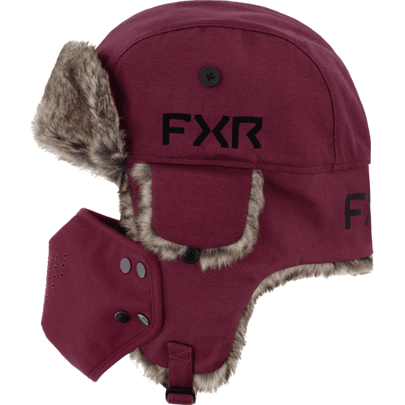 FXR Trapper Hat 25, merlot/black