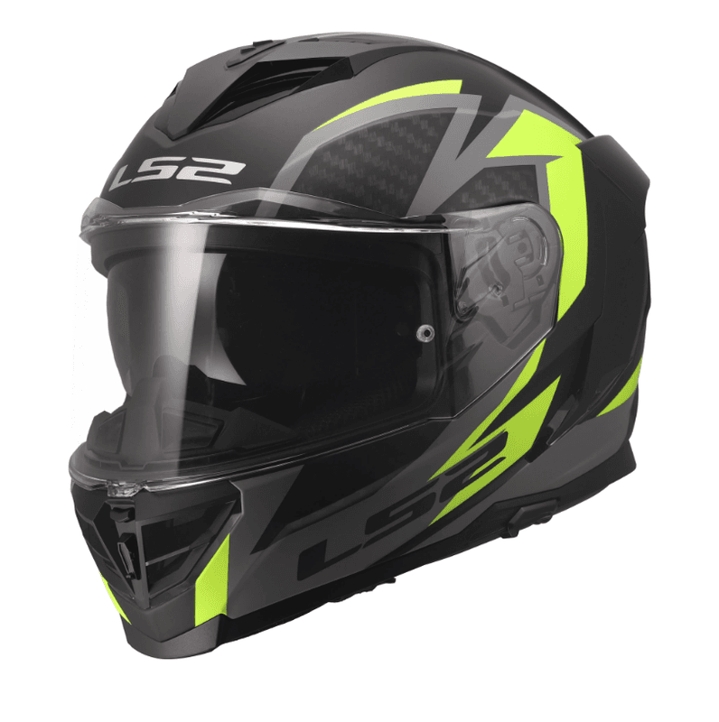 LS2 FF818 Storm III Dynamo MC-Hjelm, svart/hi-vis/gul