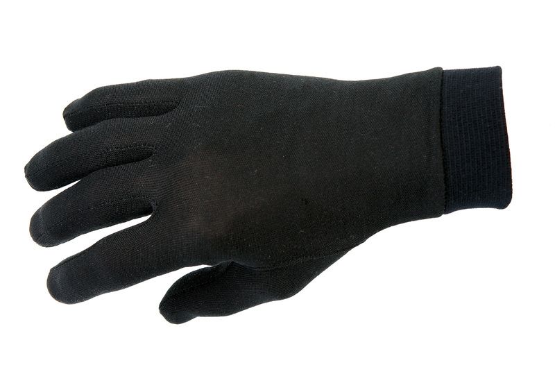 Halvarssons Hanske Silk Hanske, svart