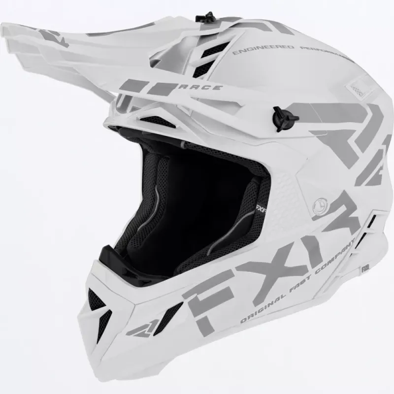 FXR Helium Prime Helmet W/Auto Buckle 23, white