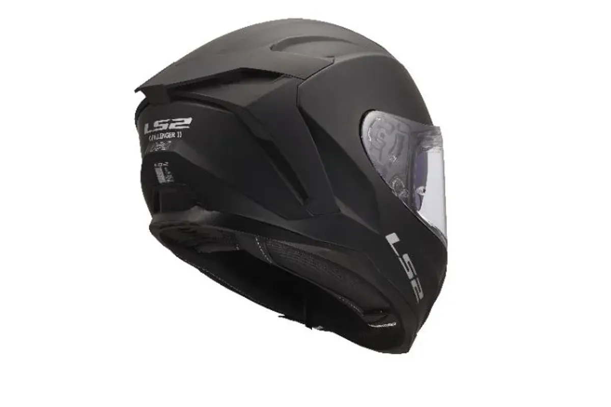 LS2 FF817 Challenger II MC-Hjelm, matt svart