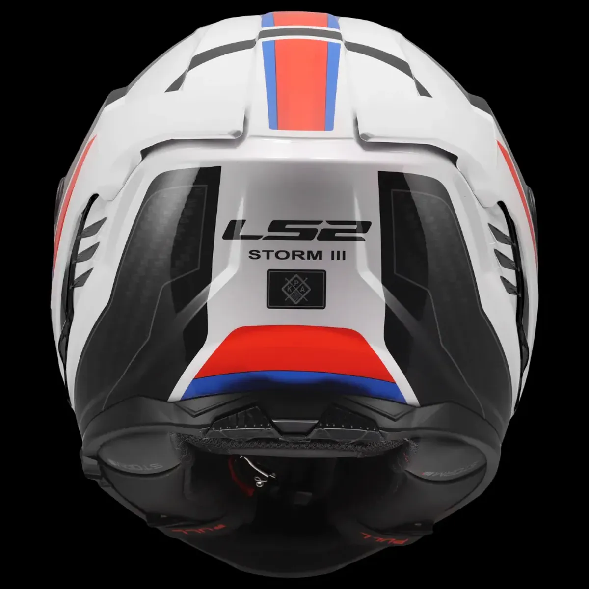 LS2 FF818 Storm III Sporty MC-Hjelm, hvit/blå/rød