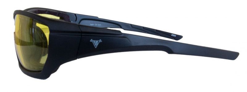 Bullfighter Solbrille Sort Ramme / Gult glass