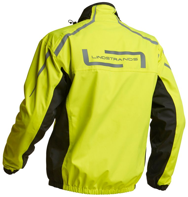 Lindstrands Regnjakke DW+ Svart/gul