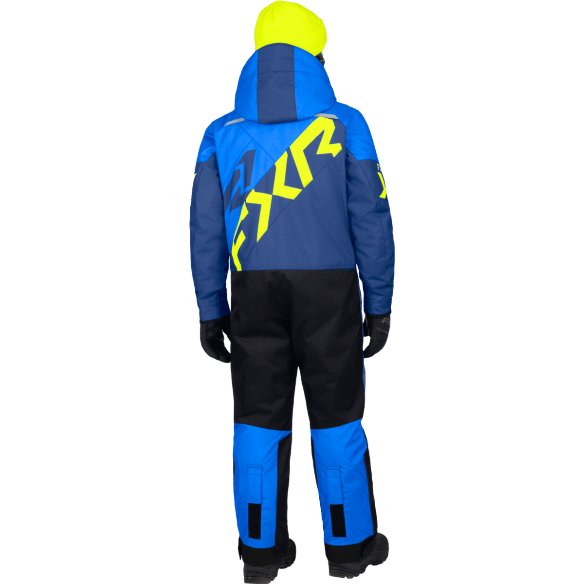FXR Yth Cold Cross CX Monosuit 26, blue/dark blue/hivis