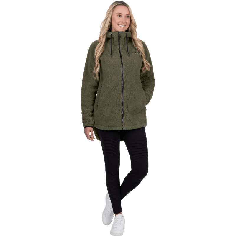 FXR W Sapphire Sherpa Jacket 26, moss