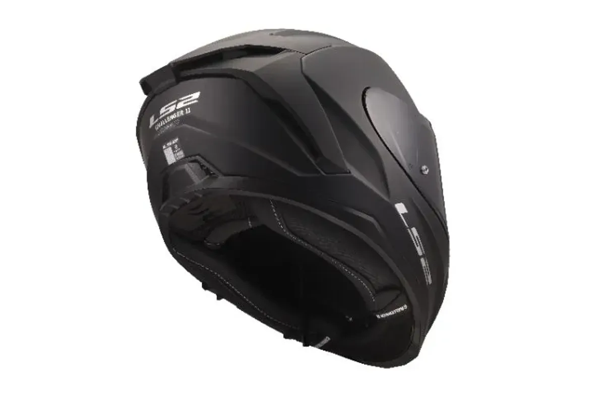 LS2 FF817 Challenger II MC-Hjelm, matt svart