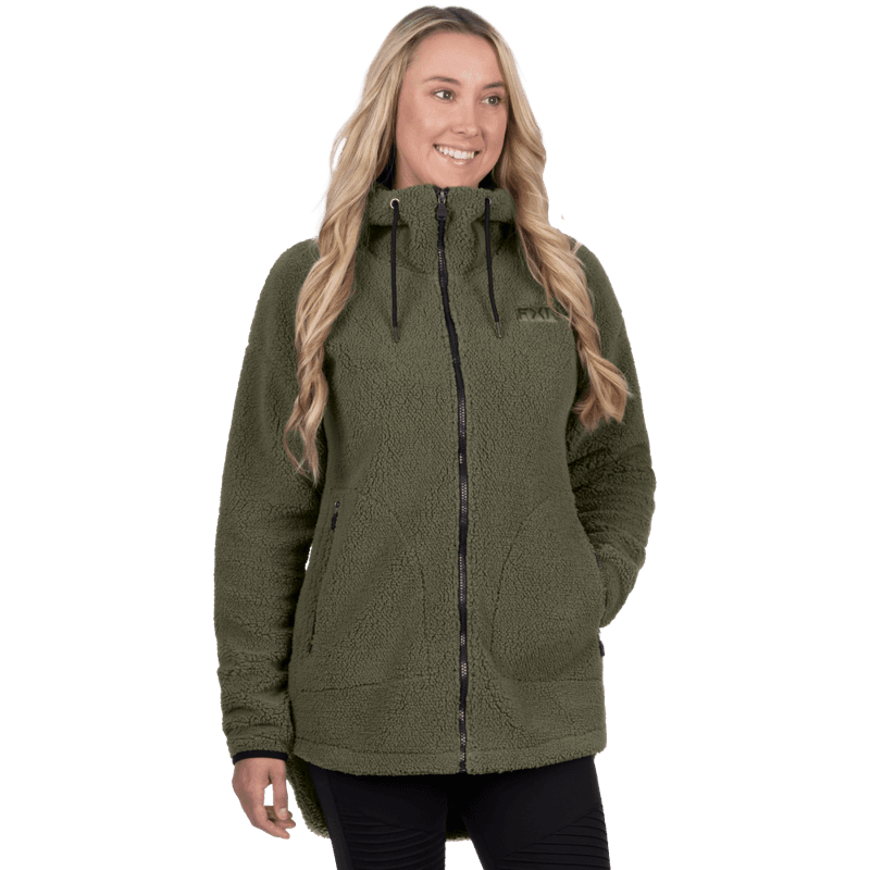 FXR W Sapphire Sherpa Jacket 26, moss