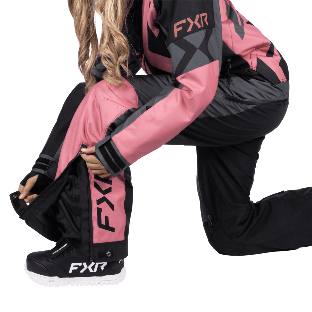 FXR Cold Cross CX F.A.S.T. Ins Monosuit 26, black/charcoal/rose